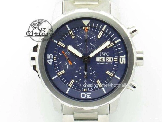 MIROTIME 0513 Youthful Pilot Spitfire 3878 Chrono BP Gray Dial SS On Black Leather Strap A 7368